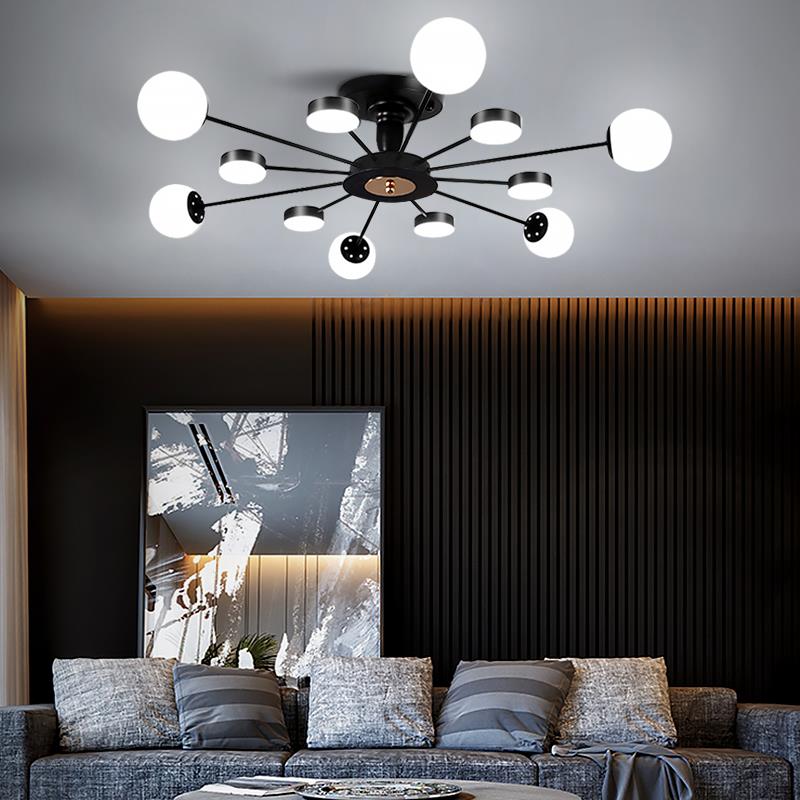 北欧LED客厅吸顶灯现代简约大气2025年新款主卧室灯轻奢吊灯具饰