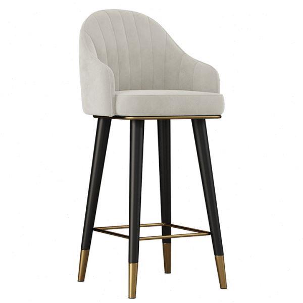 吧台椅家用现简约靠背吧台凳轻奢家用时尚吧椅铁艺脚椅子