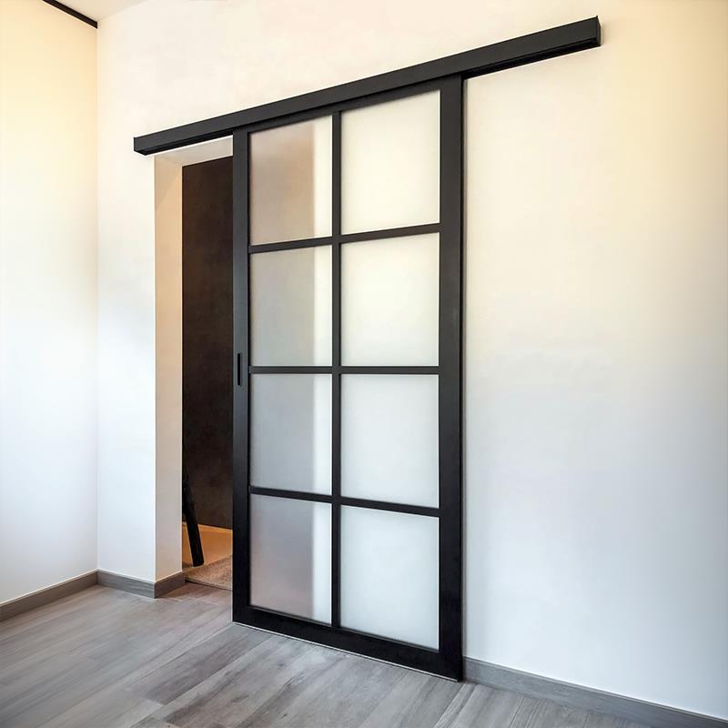 谷仓门拉门折叠隐形门玻璃门化妆室厕所门吊轮厨房实木门室内门