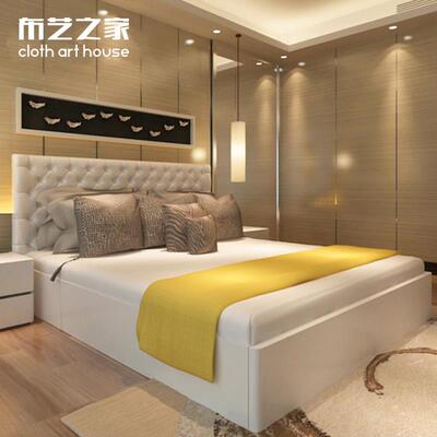 软包烤漆板式床简约现代1.5米1.8米双人床卧室时尚白色储物高箱床