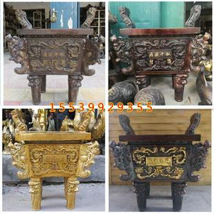 铜器纯铜龙纹鼎盛千秋龙纹方鼎铜鼎 开业庆典礼品摆件特大号