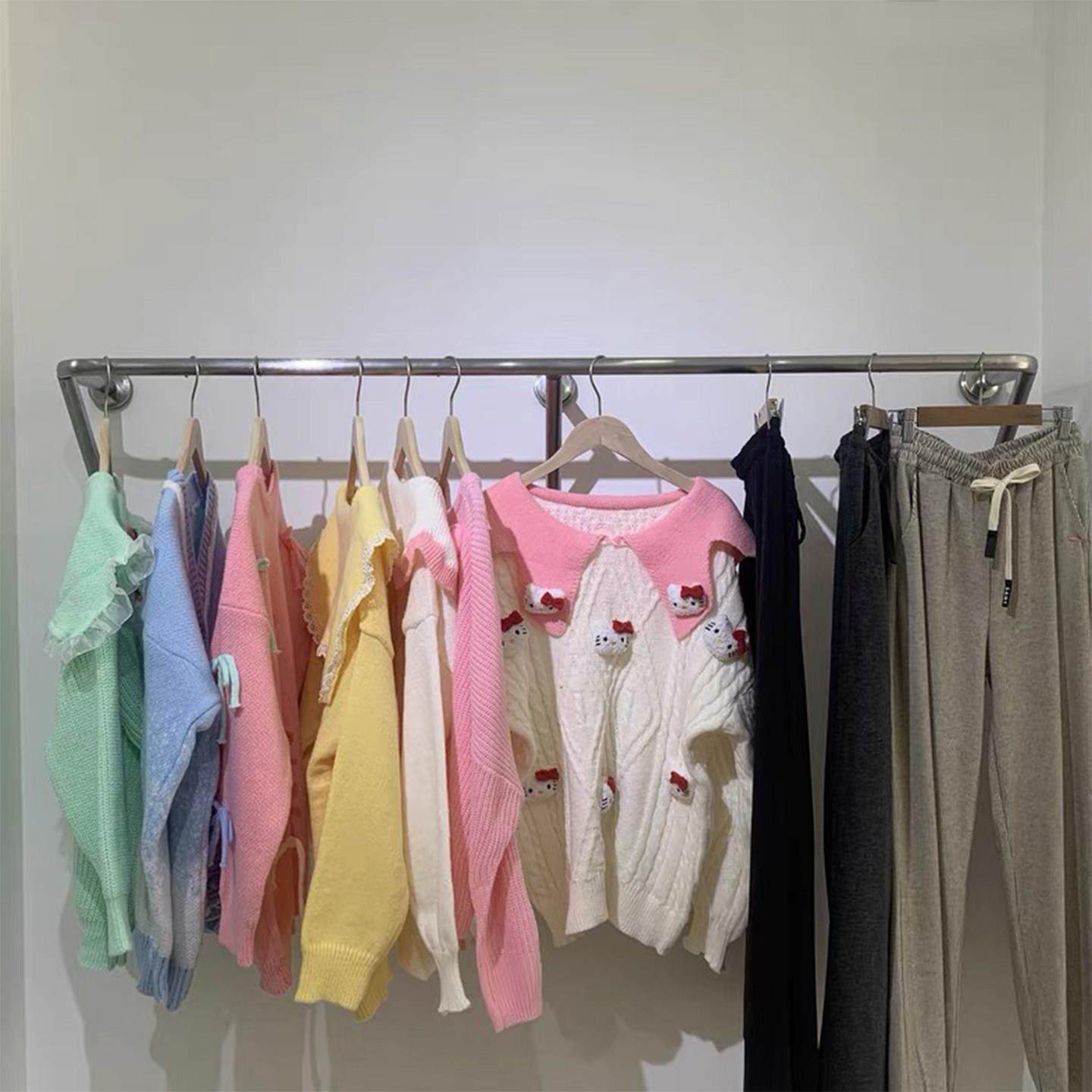 服装店展示架上墙女装童装店侧挂陈列货架壁挂式加厚不锈钢挂衣杆,商业/办公家具,服装展示架,淘宝优惠券,粉丝福利购,淘宝优惠卷