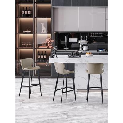 吧台椅子轻奢家用前台酒吧高脚凳岛台巴凳北欧现代简约高腿高脚椅