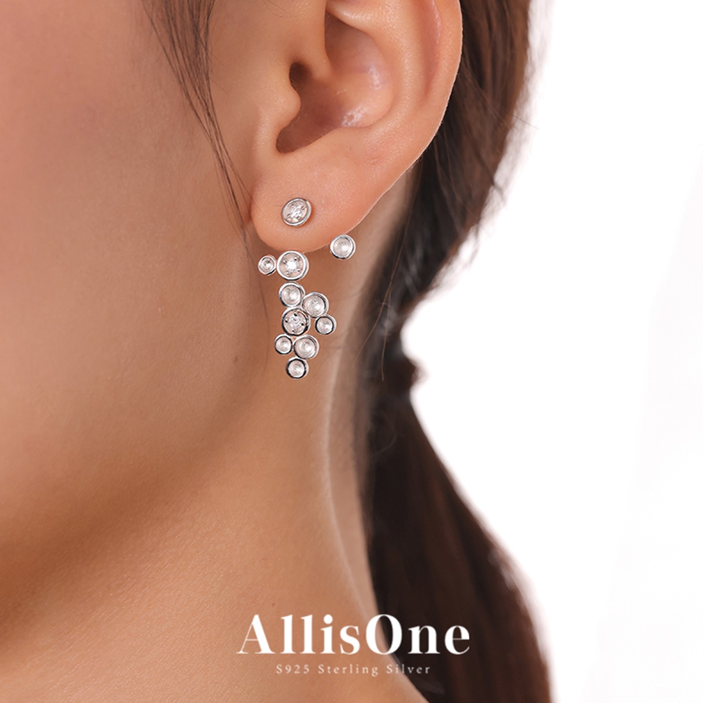 AllisOne【繁星耳环】气质轻奢百搭小众精致925纯银耳饰,饰品/流行首饰/时尚饰品新,银饰耳饰,淘宝优惠券,粉丝福利购,淘宝优惠卷