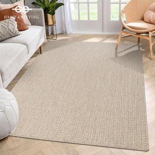 羊毛地毯客厅茶几垫现代简约纯色极简少女卧室ins风床边毯垫定制