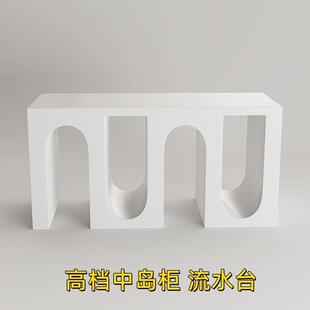 陈列架服装店道具现代极简高低台M型橱窗装饰异形中岛柜流水台S形