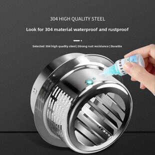 华旗不锈钢罩圆柱形防雨罩外墙防风罩排气罩防虫罩排气扇通风口