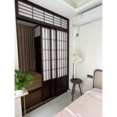 新中式 实木推拉门格子门移门遮挡门隔断门和室门镂空格栅衣柜门谷