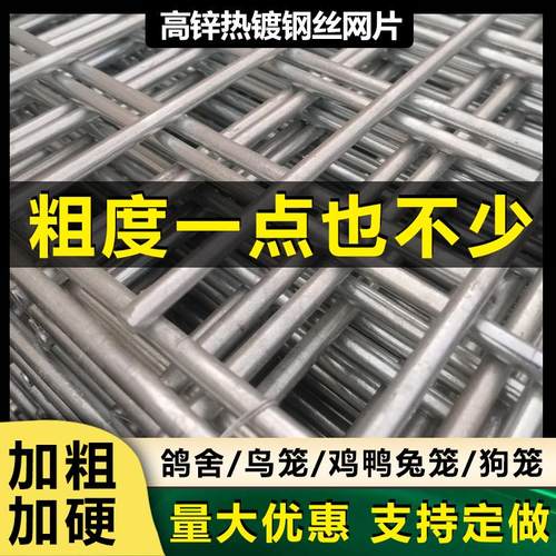 镀锌铁丝网户外养殖圈地围栏钢丝防护网栅栏狗笼鸽舍建筑装饰网格