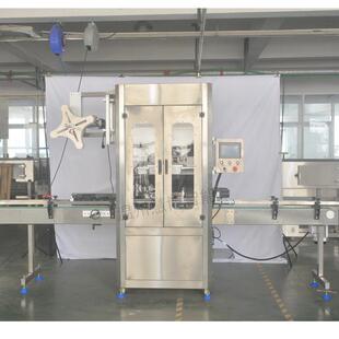 全自动热收缩膜套标机高速饮料矿泉水电池瓶口标签胶带圆瓶套标机