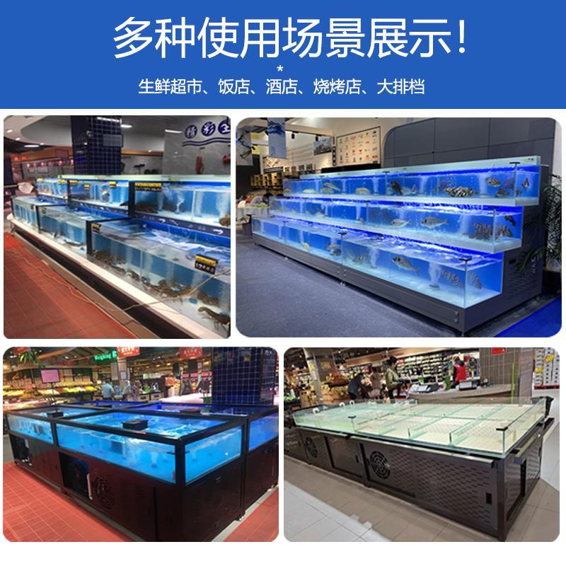 海鲜类池商用制冷NHM机一体超市饭店鱼池水海产海鲜鱼缸贝池移动