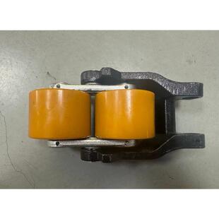 电动叉车地牛搬运车轮架总成80*70轮子承重3吨尼龙聚氨酯轮pu轮