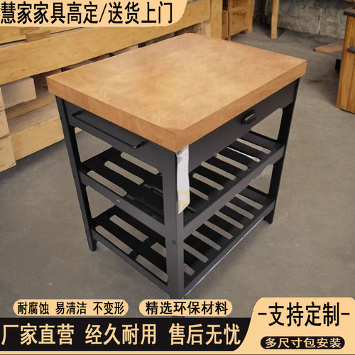 美式岛台餐边柜现代简约多层储物