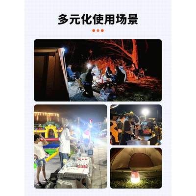 太阳能充电灯泡夜市摆摊地摊灯家用停电应急照明移动超亮户外露营