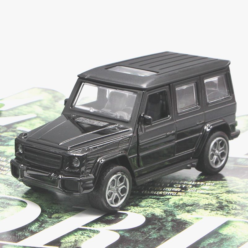 （盒装）厂家直销奔驰G65合金车模回力玩具创意烘焙蛋糕汽车摆件