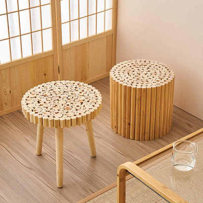日式原木风家用矮凳边几桌子玄关客厅沙发旁装饰落地摆件民宿家居