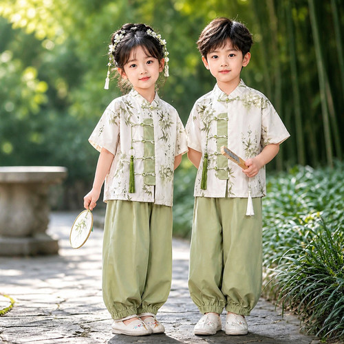 儿童汉服演出服中国风班服唐装