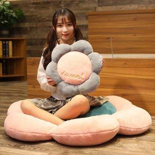 通用卧室榻榻米加厚家用大圆垫 花瓣坐垫地上网红可坐地垫女生四季