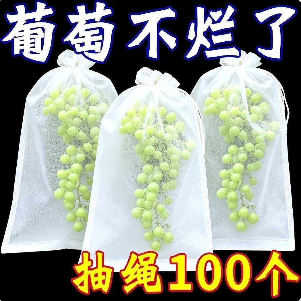 抽绳防虫防雨无纺布果蔬套袋