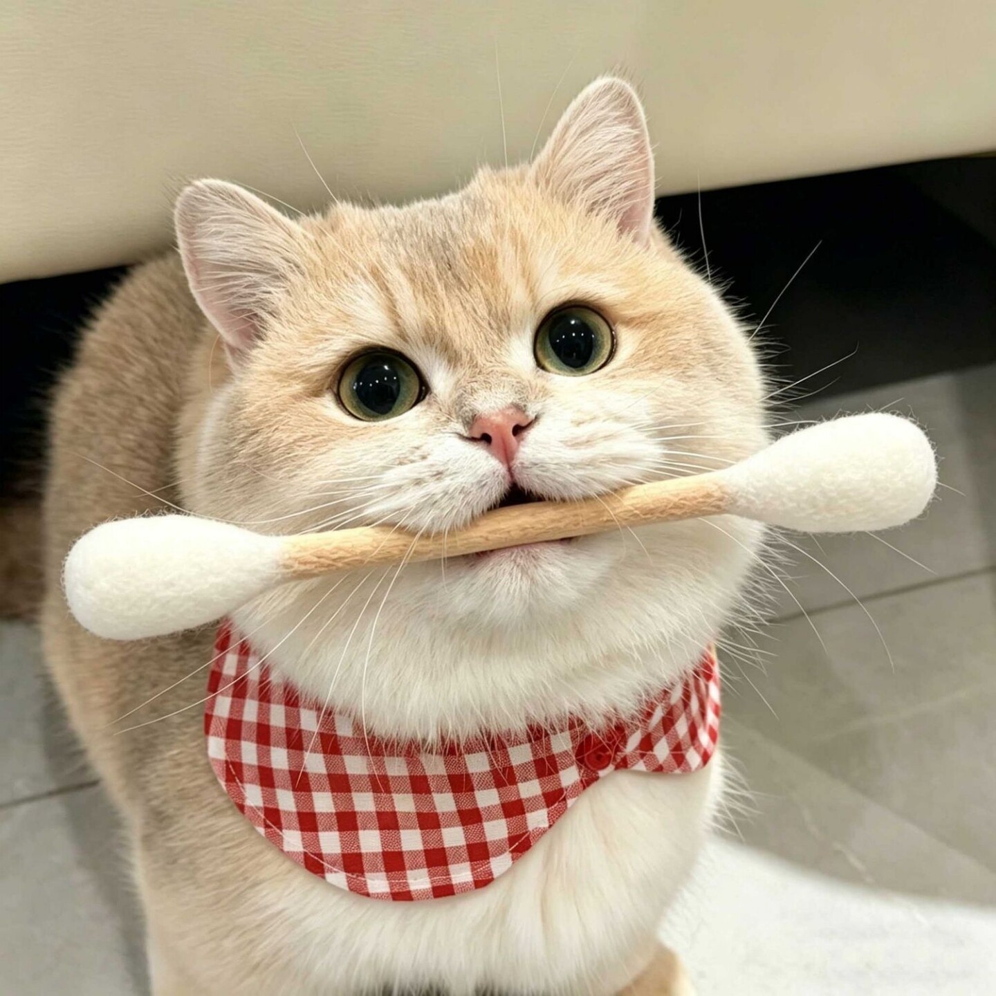 超大羊毛毡棉签猫薄荷磨牙棒