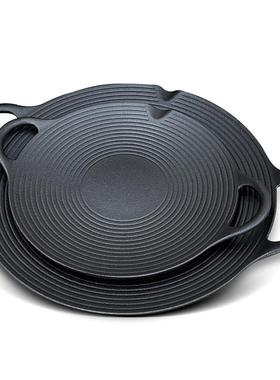 盘铸铁户外卡锅式炉烤肉盘气家用电磁炉煤灶BLS-KPZT烤烤肉大号铁