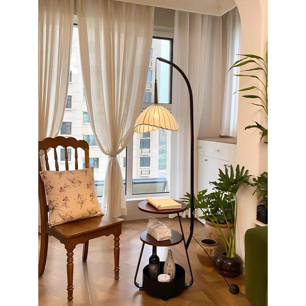 中古风落地客厅沙旁20卧发25新款覆古装饰室006床头灯柜置物一体,家装灯饰光源,装饰落地灯,淘宝优惠券,粉丝福利购,淘宝优惠卷