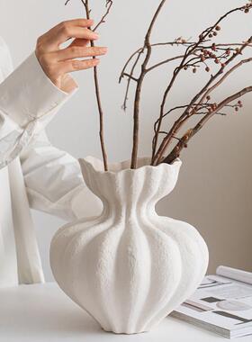 客厅玄关陶瓷花复古约高级感内瓶插室花民XEQ宿装简饰品桌面花器