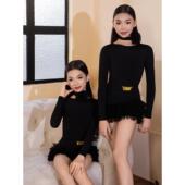 DNW新秋冬DNWL847女拉童丁舞练习蹈套装 儿童网舞裙少红儿网红表演