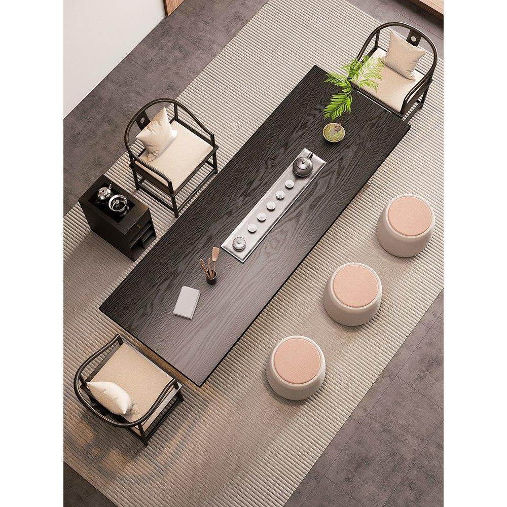 现代简庭约公实WTR木大板茶几椅组合炭黑啡桌家办茶几高咖端,住宅家具,家用茶台/茶桌,淘宝优惠券,粉丝福利购,淘宝优惠卷