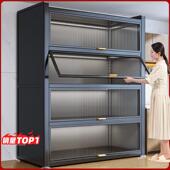 厨房收纳柜子多层落地置架家用锅整碗餐多FBZWG 12功防尘物储物体