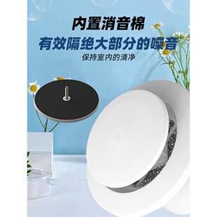 推式调出风风口圆形新风系排风口回口过可滤器消统音降噪