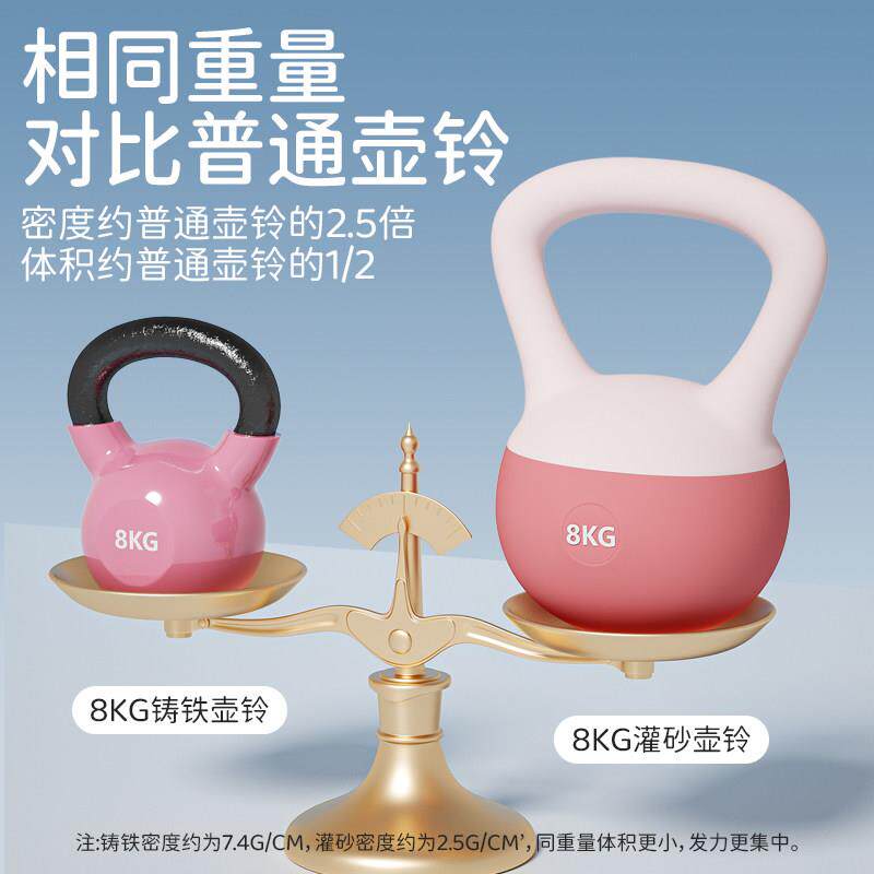 铸铁壶铃健士身铃家用620240708kg专业实心提壶哑减肥8公斤10瘦肚