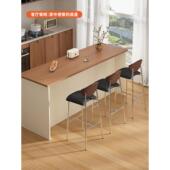 吧台椅家用高脚凳子中古风台高岛椅子吧酒吧椅实高木靠背椅台凳子