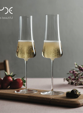 Nude进口zero火山杯红酒杯香槟杯水晶玻璃高脚杯轻奢高级感礼盒装