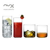 土耳其NUDE进口Finesse水杯轻薄威士忌杯水晶玻璃烈酒杯光身简约