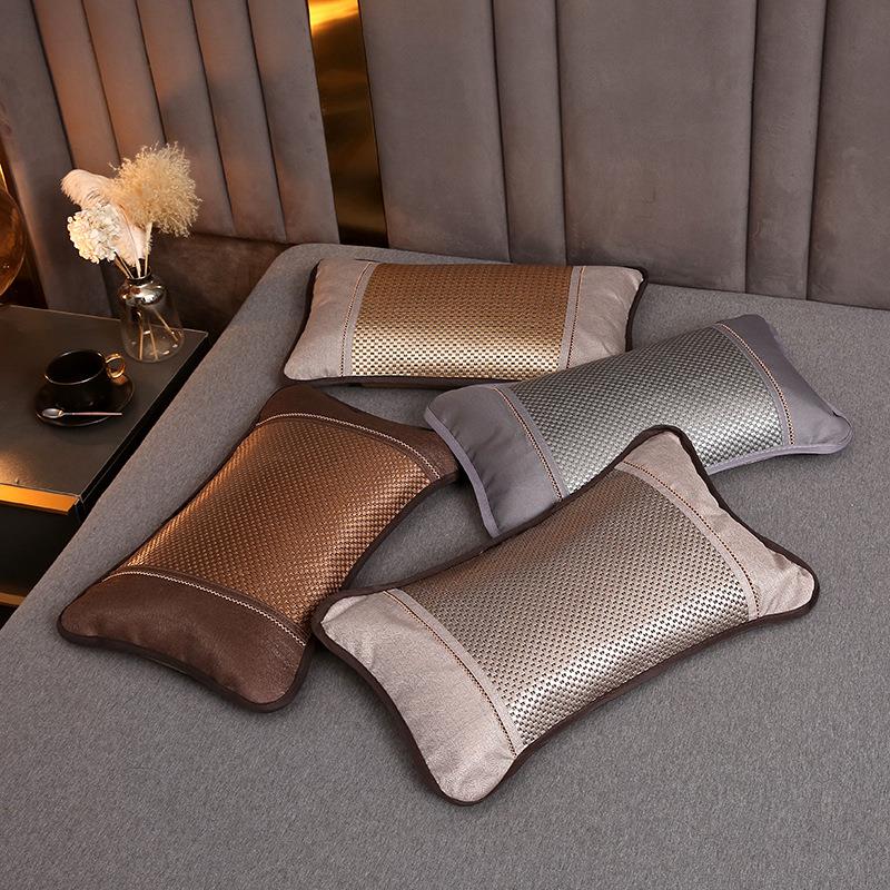 恒源祥夏天凉枕头竹凉枕麻将冰丝凉席单人荞麦硬枕夏季凉爽透气