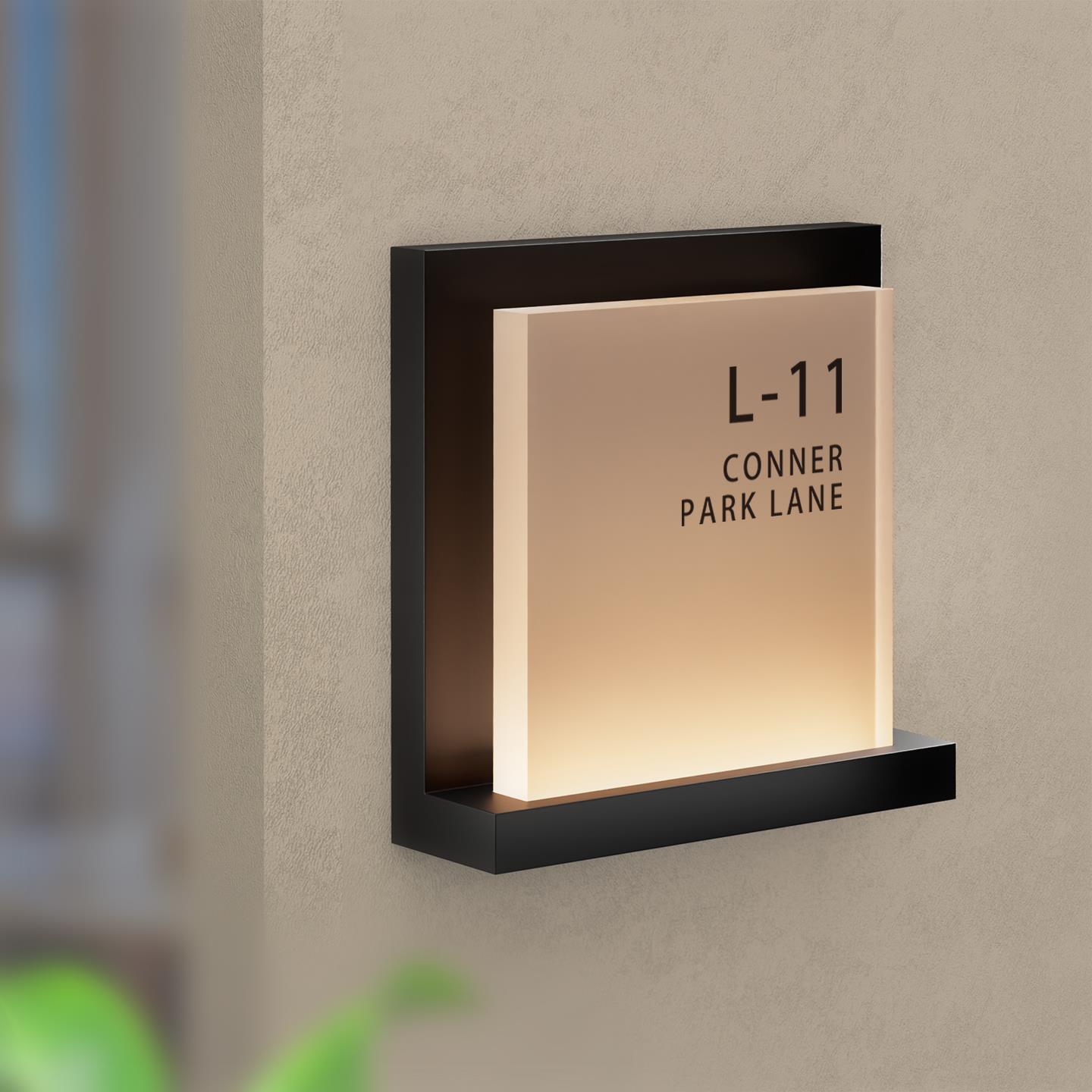 高档酒店餐厅灯牌定制宾馆民宿包厢创意房号牌入户led灯发光门牌