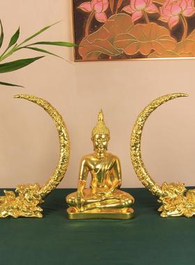 东南亚风格装饰泰佛象牙摆件泰国玄关桌面工艺品创意会所软装摆设