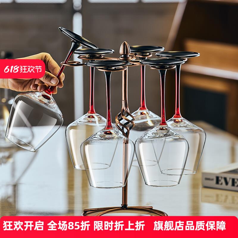 轻奢高档欧式家用红酒杯醒酒器套装水晶玻璃大号葡萄酒杯高脚杯子