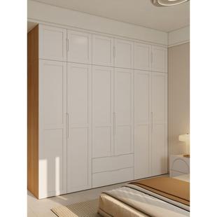 巧巧实木松木衣柜卧室原木衣柜组合衣帽间定制储物柜