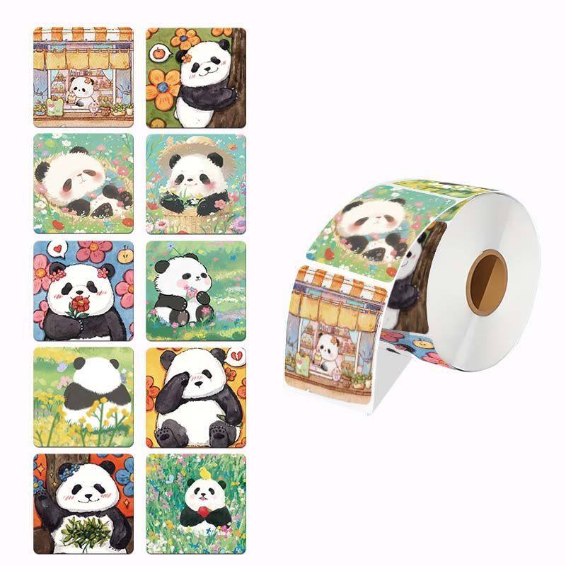 卡通彩绘熊猫卷卷贴纸可爱熊猫贴画学生奖励表扬手账装饰封口贴,文具电教/文化用品/商务用品,贴纸/立体贴纸,淘宝优惠券,粉丝福利购,淘宝优惠卷