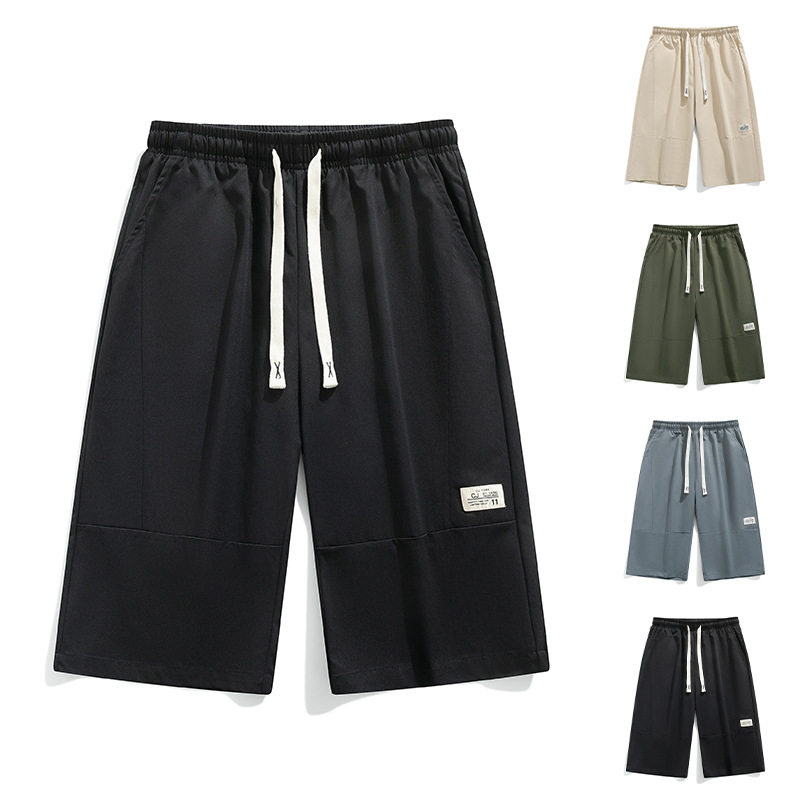 男装夏季新款七分裤子男薄款休闲裤宽松潮牌运动青年男士短裤批发,男装,短裤,淘宝优惠券,粉丝福利购,淘宝优惠卷