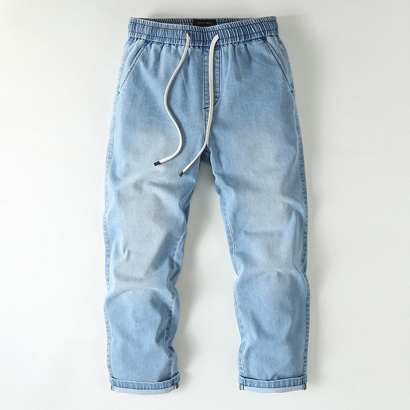 复古牛仔裤男潮牌新款男裤纯棉休闲裤子男生美式男款直筒长裤批发