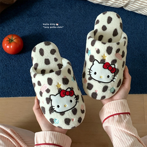 正版HelloKitty棉拖鞋女秋冬居家