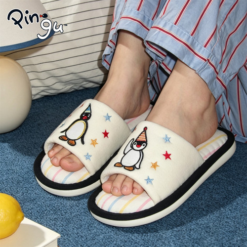 萌趣星星企鹅地板鞋女正版pingu