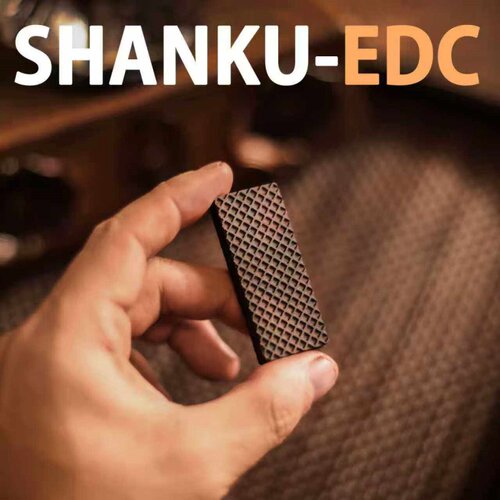 叮叮推牌01edc檀木威化饼干推牌减压玩具机械啪啪币解压玩具EDC