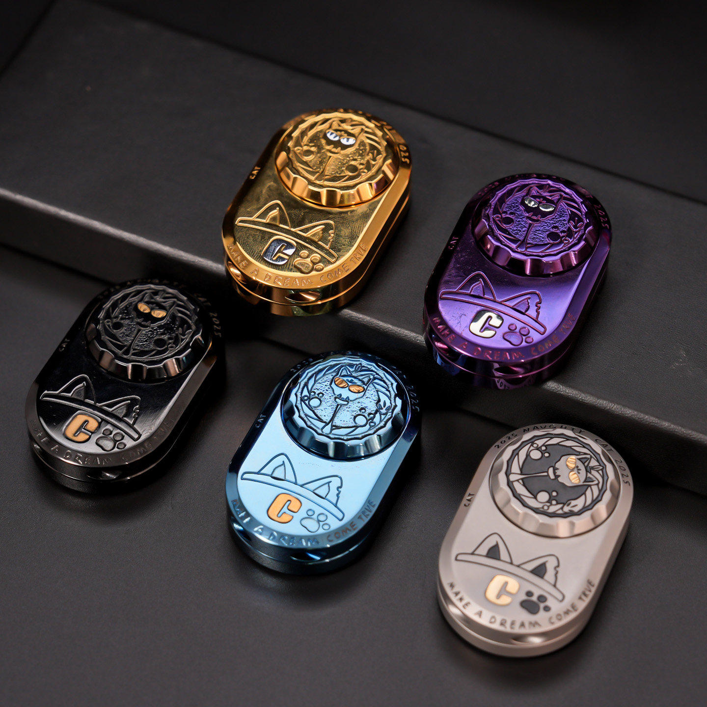 不锈钢傲娇猫神EDC海鲨同款轨道律动edc解压玩具暴躁兔子推牌减压,玩具/童车/益智/积木/模型,EDC玩具,淘宝优惠券,粉丝福利购,淘宝优惠卷