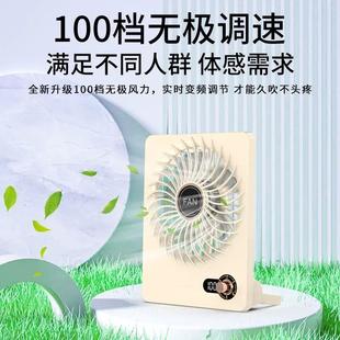 风扇带香薰无刷超长续航壁挂扇宿 100档数显无极调速 桌面台式