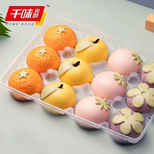 水果卡通包果蔬营养包子馒头儿童早餐造型包豆沙包加热即食半成品