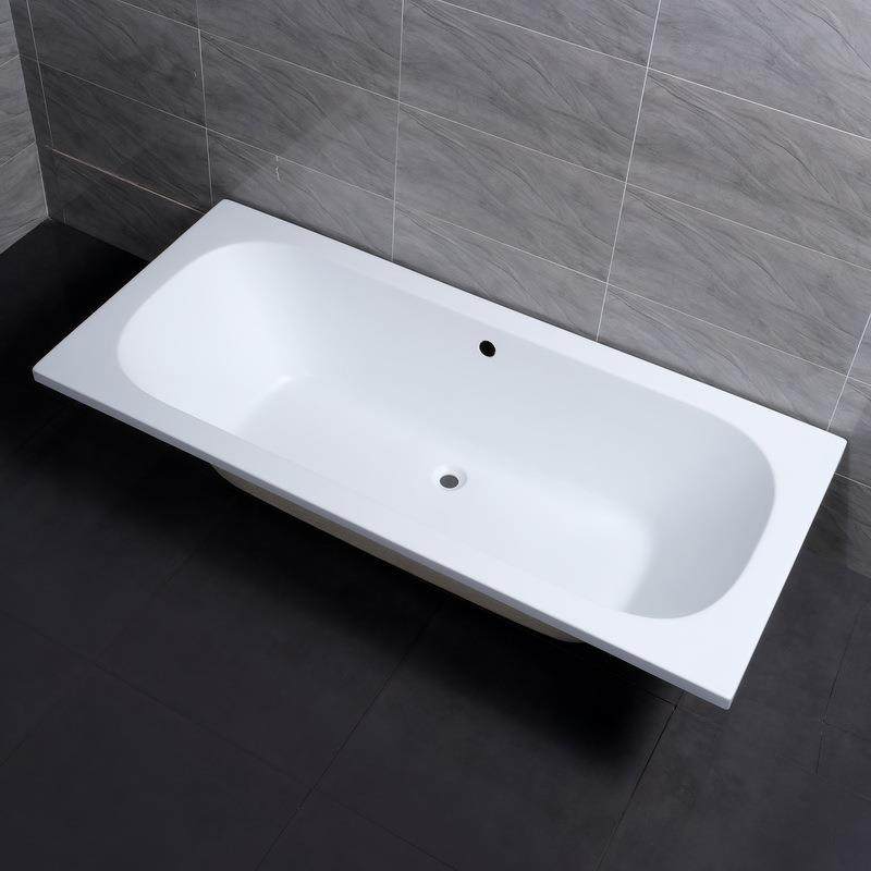 工厂亚克力长方形嵌入式出口外贸工程普通浴缸simplebathtub